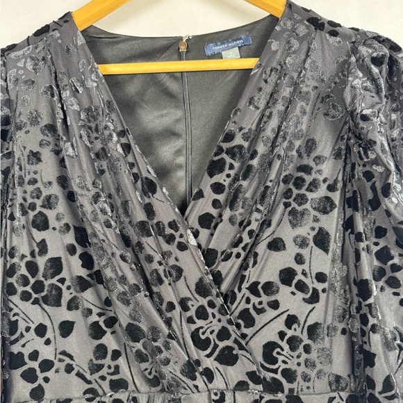 Tommy Hilfiger Cocktail Dress Velvet Burnout Holiday Whimsigoth Dark Feminine 10 - Picture 3 of 12